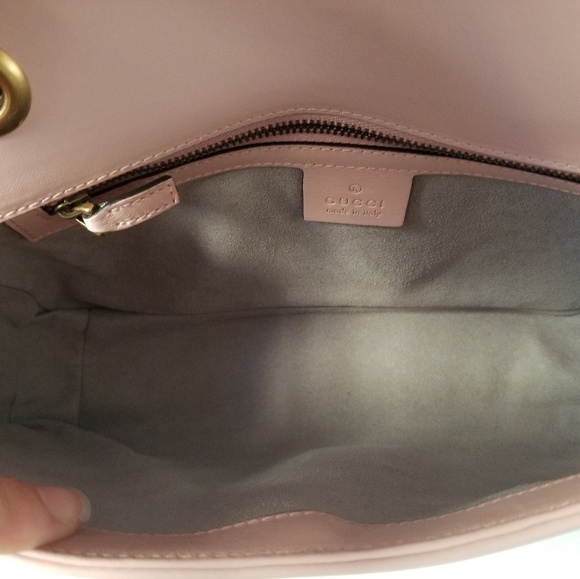NWT Gucci marmont matelasse flap bag pink - Picture 6 of 8